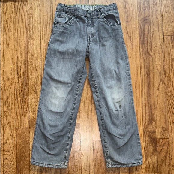 Classic Stonewashed Boys Jeans with Adjustable Straps - Picture 5 of 7